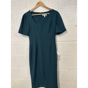 NWT Dress the Population Green Sheath Dress Women's Medium